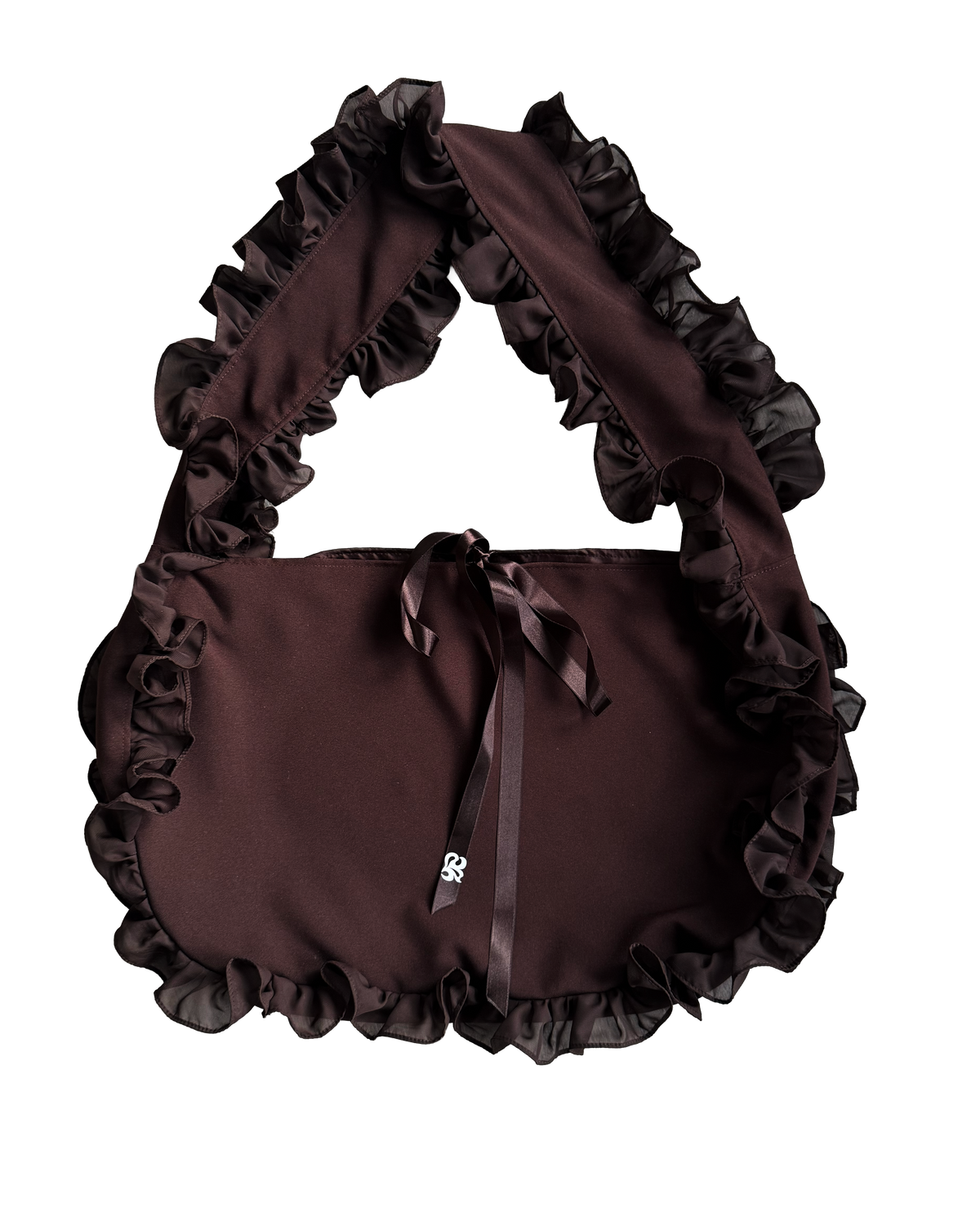 Ruffle Sunday Bag BROWN