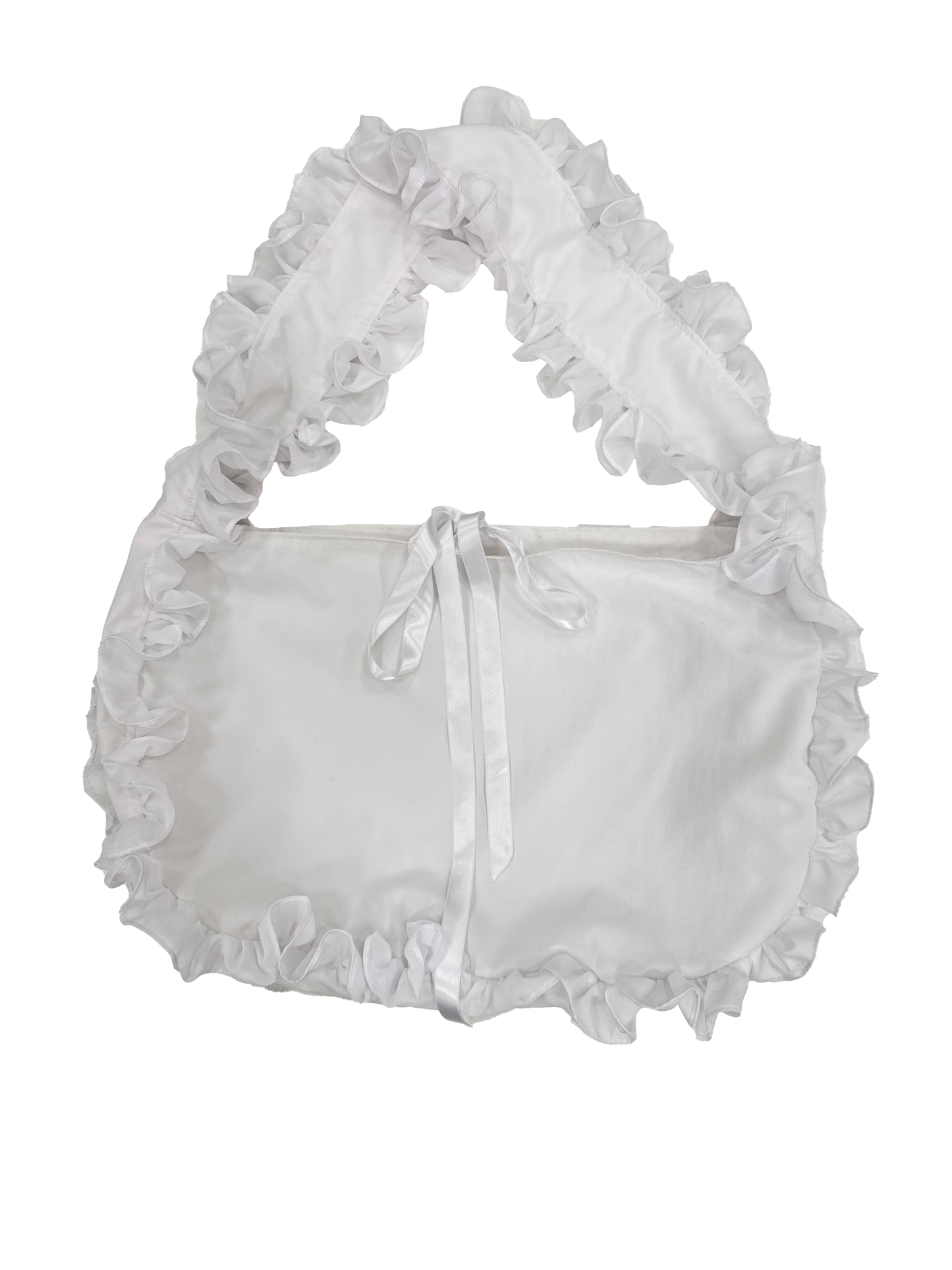 Ruffle Sunday Bag WHITE